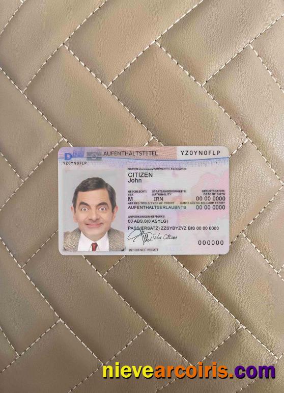 Germany residence permit 2011-pres, version 2 photolook